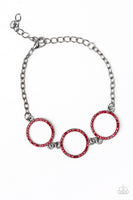 Dress the Part Red Bracelet (Paparazzi)
