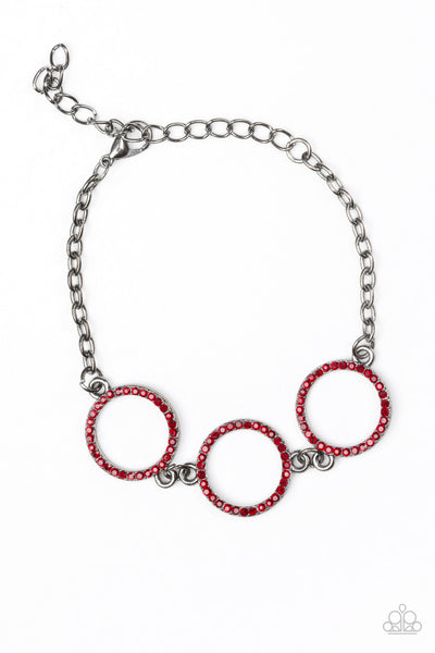 Dress the Part Red Bracelet (Paparazzi)