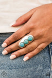 Eco Queen Blue Ring (Paparazzi)