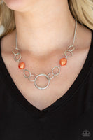 Lead Role Orange necklace paparazzi