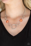 Lead Role Orange necklace paparazzi