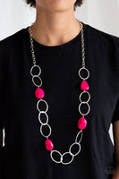 Modern Day Malibu Pink necklace paparazzi