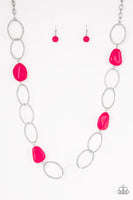 Modern Day Malibu Pink necklace paparazzi
