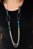 Pleasant Promenade Blue necklace paparazzi