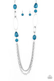 Pleasant Promenade Blue necklace paparazzi