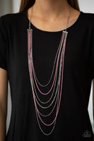 Radical Rainbows pink necklace paparazzi