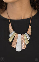 Untamed Copper Blockbuster Necklace paparazzi