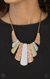Untamed Copper Blockbuster Necklace paparazzi