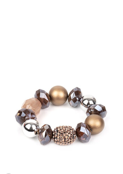 all cozied up copper bracelet (Paparazzi)