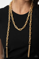 SCARFed for Attention - Gold (Paparazzi)