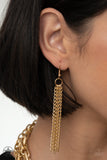 SCARFed for Attention - Gold (Paparazzi)