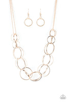 Space Walk Rose Gold Necklace