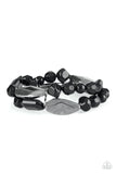 rockin rock candy black bracelet paparazzi